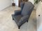 Vintage Lounge Chair in Grey Fabric 11