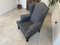 Vintage Sessel aus grauem Stoff 11