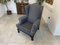 Vintage Lounge Chair in Grey Fabric 14