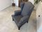 Vintage Lounge Chair in Grey Fabric 24