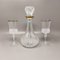 Carafe en Cristal avec 2 Verres en Cristal, Italie, 1960s, Set de 3 1