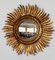 Mid-Century Italian Sunburst Giltwood Mirror, 1970s 1