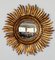 Mid-Century Italian Sunburst Giltwood Mirror, 1970s, Image 1
