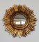 Mid-Century Italian Sunburst Giltwood Mirror, 1970s 16