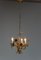 Italian Gilded Chandelier with Floral Decor in the Style of Coco Chanel, 1970s 8