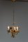 Italian Gilded Chandelier with Floral Decor in the Style of Coco Chanel, 1970s, Image 8