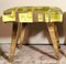 Italian Benches with Brass Legs and Guild Fabric, 1965, Set of 2 10