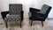 Italian Handcrafted Armchairs in Wood and Upholstered with Guild Velvet, 1960s, Set of 2 3