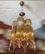 Vintage Ceiling Lamps in Brass and Glass 10