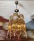 Vintage Deckenlampen aus Messing & Glas 10