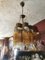 Vintage Ceiling Lamps in Brass and Glass 7