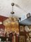 Vintage Ceiling Lamps in Brass and Glass, Image 8