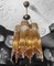 Vintage Ceiling Lamps in Brass and Glass, Image 4