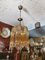 Vintage Ceiling Lamps in Brass and Glass, Image 6