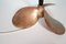 Vintage Propeller Tischlampe aus Messing, 1960er 5