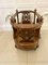 Antique Victorian Burr Walnut Freestanding Canterbury, 1860, Image 4