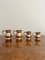 Antique Victorian Bell Shaped Tankards, 1880s, Set of 4 3