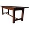 Antique French Oak Farm Table, Image 1