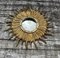 Vintage Italian Sun Mirror in Golden Resin with Witch Eye, 1960s, Image 3