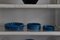 Cendriers Rimini Blu en Céramique par Aldo Londi pour Flavia Bitossi, Set de 3 1