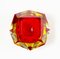 Cenicero Sommerso de cristal de Murano en forma de diamante atribuido a Flavio Poli para Seguso, Italia, años 60, Imagen 5