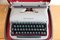 Máquina de escribir con estuche de viaje de Remington, años 70, Imagen 10