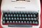 Máquina de escribir con estuche de viaje de Remington, años 70, Imagen 4