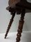 19th Century Swiss Black Forest Hand Carved Oak Side Chair with Standing Lion, Image 8