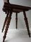 19th Century Swiss Black Forest Hand Carved Oak Side Chair with Standing Lion 9