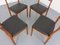 Danish Teak Dining Chairs, 1960s, Set of 4 10