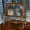 Tilting Dressing Table Mirror with Candleholder, Italy, 1800s 2