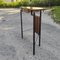 Iron Entrance Console Table with Brass Details, Denmark, 1960s 4