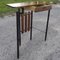Iron Entrance Console Table with Brass Details, Denmark, 1960s 5