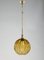 Pendant Light in Facetted Amber Glass by Targetti Stankey, Italy, 1980s 1