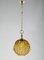 Pendant Light in Facetted Amber Glass by Targetti Stankey, Italy, 1980s 4