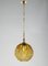 Pendant Light in Facetted Amber Glass by Targetti Stankey, Italy, 1980s 3