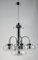 Chandelier in Murano Glass and Chromed Metal, 1970s 3