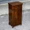 Single Bedside Table in Walnut with Turned Feet, Italy, 1800s 2