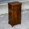 Single Bedside Table in Walnut with Turned Feet, Italy, 1800s, Image 2