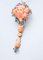 Gold and Silver Brooch/Pendant in Coral with Diamonds, 1950s, Image 3