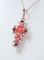 Pendentif Croix en Or Rose et Argent en Corail avec Diamants et Saphirs, 1950s 3