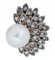 Ohrringe aus 18 Karat Roségold & Silber mit Perlen und Diamanten, 1960er 2