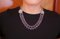 Halskette aus Gold & Silber mit Amethysten und Diamanten, 1970er 4