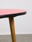 Mesa infantil italiana Mid-Century ovalada en rojo, Imagen 8