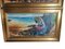 Marine Landscapes with Fishermen, 1920s, Oil on Canvas Paintings, Framed, Set of 2 6