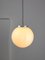 Italian Art Deco Yellow Sphere Pendant Lamp, Image 2