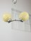 Italian Art Deco Yellow Sphere Hanging Light, Image 1