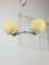 Lámpara colgante Art Déco italiana con esfera amarilla, Imagen 1