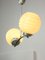 Lampada a sospensione a sfera gialla Art Déco, Italia, Immagine 6