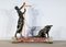 Figurine Art Déco avec Chiens, Début des Années 1900, Sculpture en Regula & Marbre 22